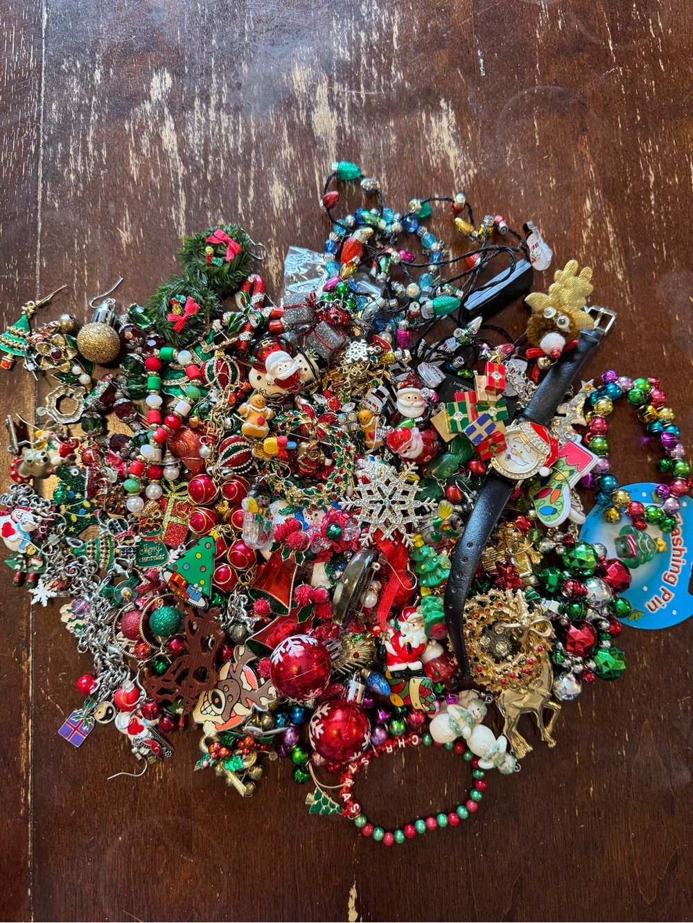 Christmas Holiday Crafting Craft Jewelry Lot Broken Harvest Repair